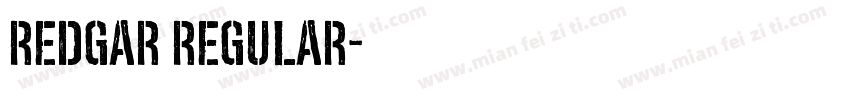 Redgar Regular字体转换